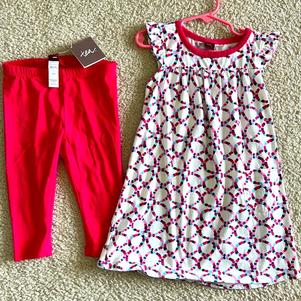 New with tags Tea Collection size 4 capris and tunic